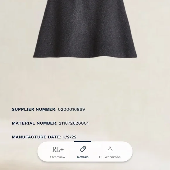 Polo Ralph Lauren wool cashmere skirt - Picture 7 of 7